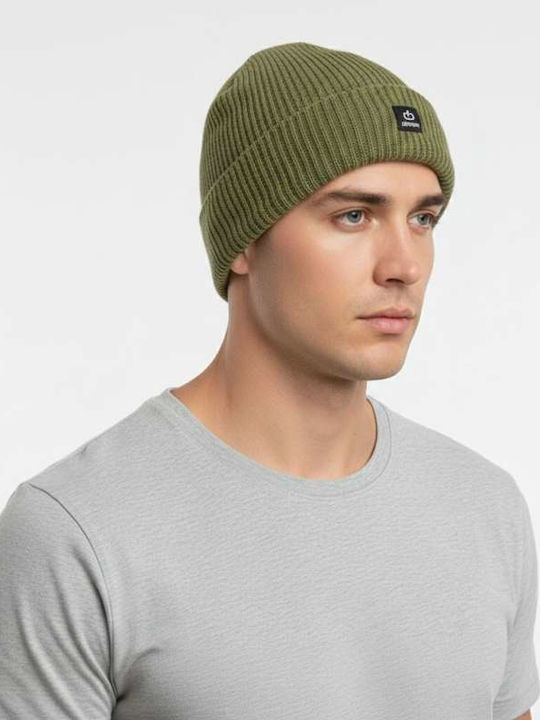 Beanie Unisex Σκούφος Πλεκτός σε Πράσινο χρώμα