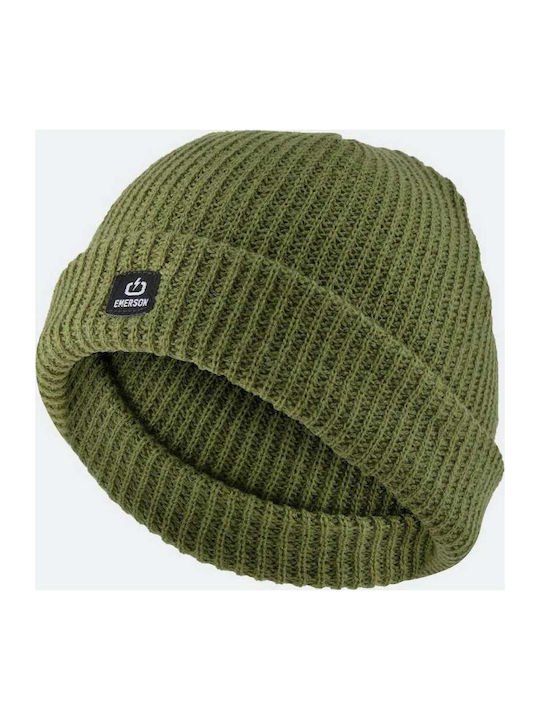 Beanie Unisex Σκούφος Πλεκτός σε Πράσινο χρώμα
