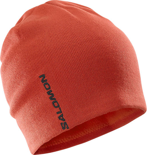 Beanie Căciulă Tricotată Pentru Bărbați în Culoare Burgundy