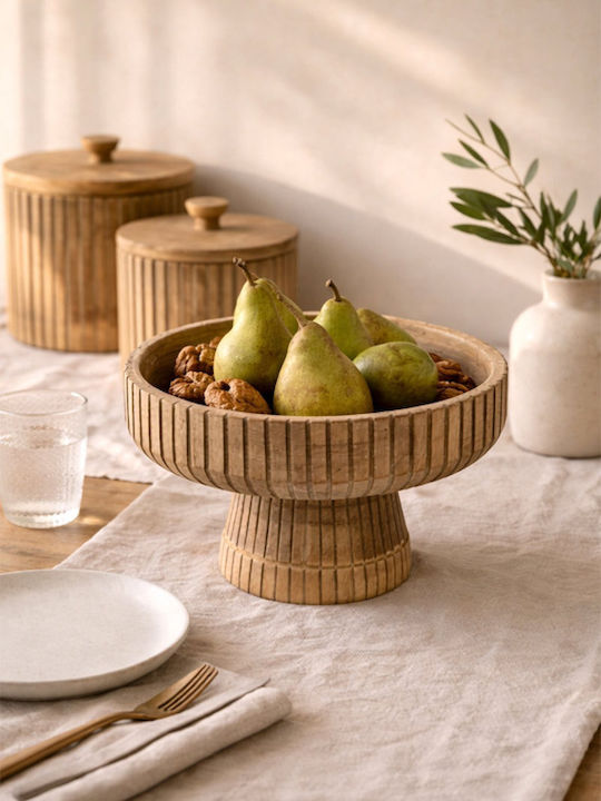 Kaemingk Διακοσμητική Πιατέλα Ξύλινη Καφέ 29x29x17εκ. Kaemingk Διακοσμητική Πιατέλα Ξύλινη Καφέ 29x29x17εκ.