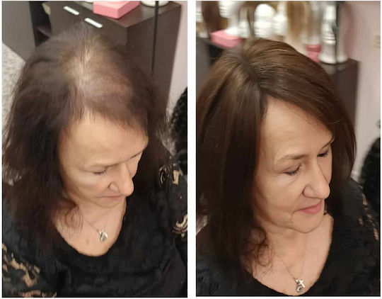Haarverlängerung mit Menschliche Haar in Kastanie Farbe 30.48cm