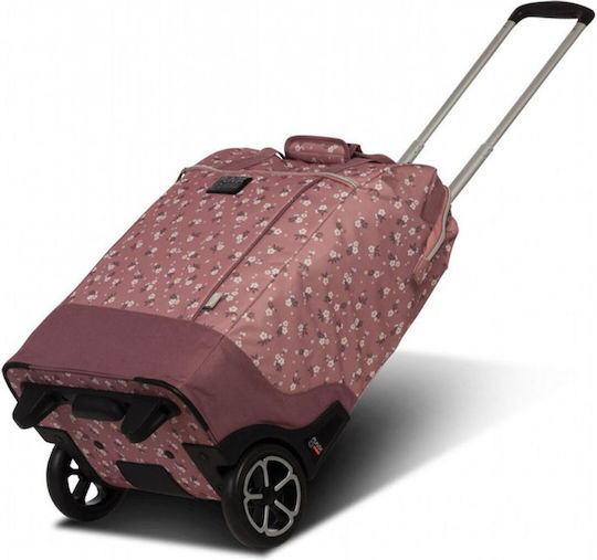 Stoff Einkaufswagen Λαϊκής Rosa 40cm