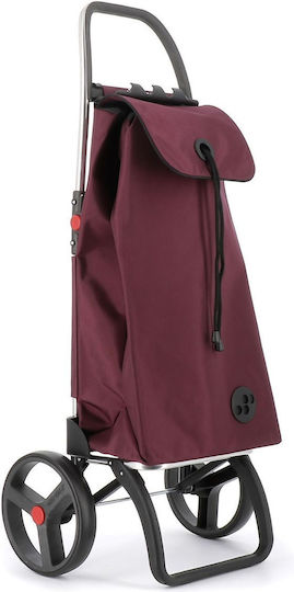I-max Stoff Einkaufswagen Klappbar Burgundisch 43cm