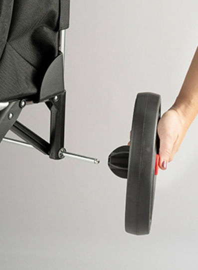 I-max Stoff Einkaufswagen Klappbar Burgundisch 43cm