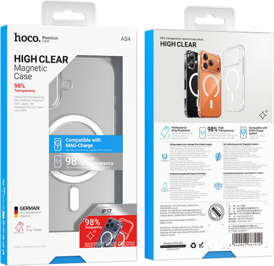 Hoco Rückseitencover Transparent für iPhone 17
