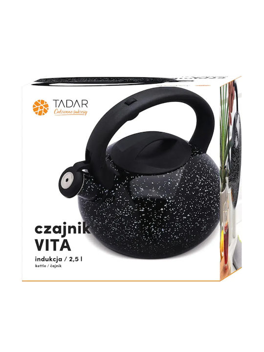 Tadar Βραστήρας Ανοξείδωτος Μαύρη 2500ml
