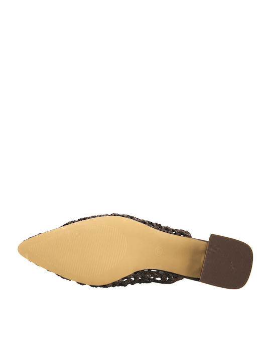 Leather Heels Brown