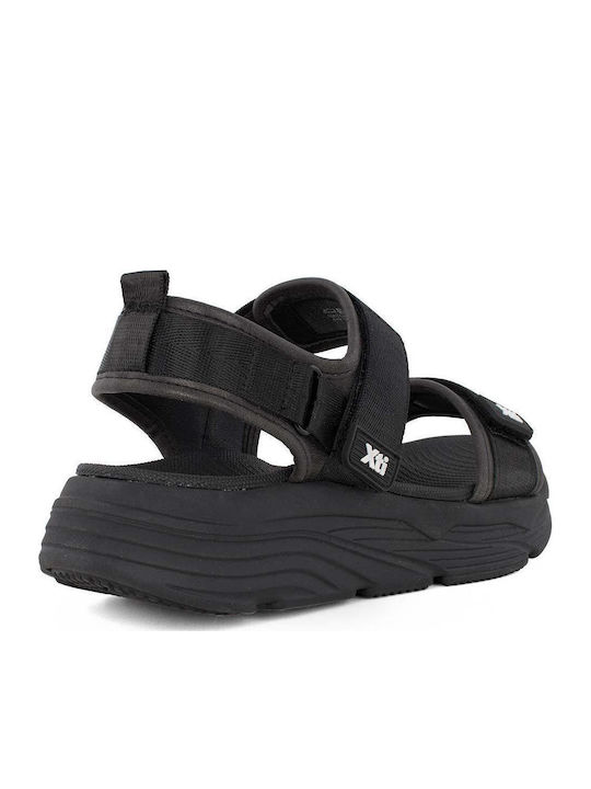 Damen Flache Schwarze Sandalen