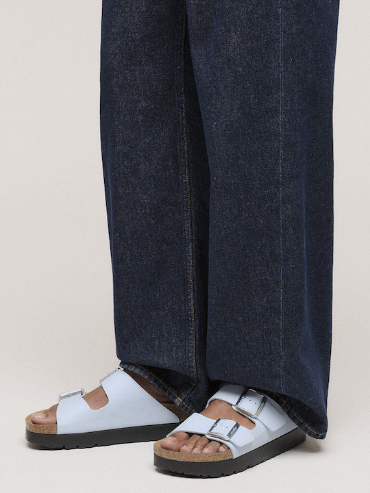 'Arizona' Platform Women's Sandals Blue