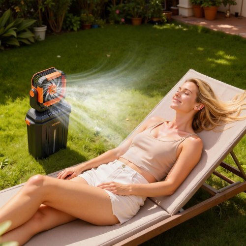 Vevor Mini Klimaanlage & Ventilator mit Wasser und Beleuchtung 13W WHFS20000MAHENC1C001V9