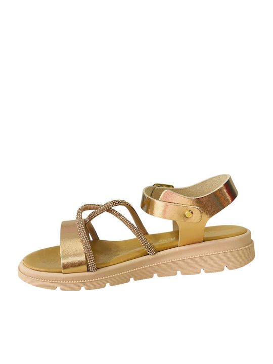 Kids' Anatomic Gold Sandals
