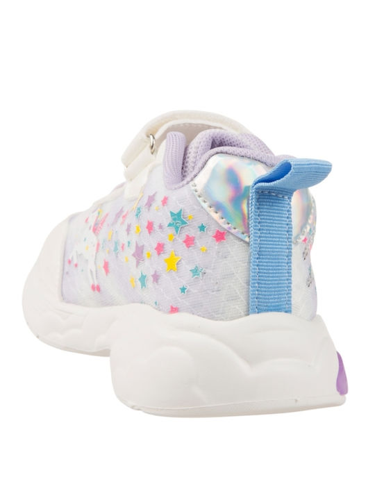 Παιδικά Sneakers με Φωτάκια Λευκά
