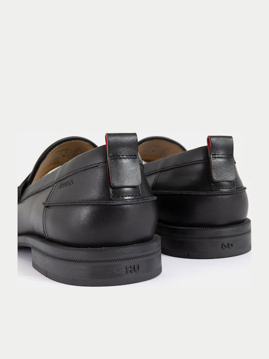 Leather Men's Loafers in Black Colour