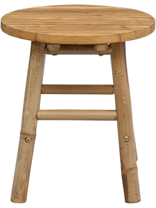 Scaun De Exterior Din Bambus Natural 38x38x42 Cm