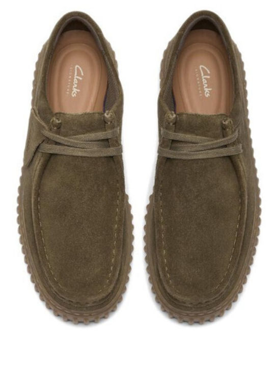 Casual Torhill Lo Suede Herren Mokassins in Grün Farbe