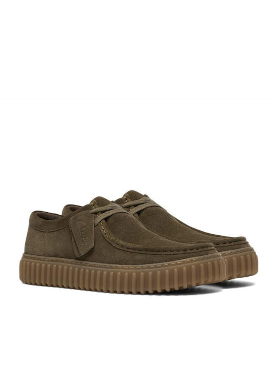 Casual Torhill Lo Suede Herren Mokassins in Grün Farbe