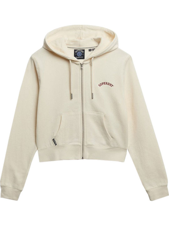 Essential Logo Sweatshirt Für Damen Mit Kapuze Desert Bone Off White