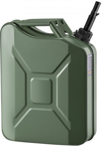 Vevor Double Position Fuel Can Metallic with Extension Tube 20lt Green