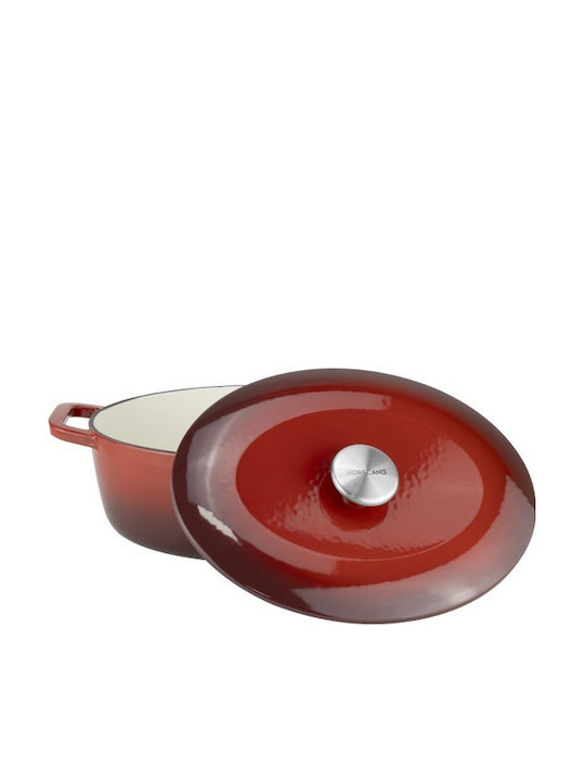 Raki Oval Cast Iron Dutch Oven 5.5lt