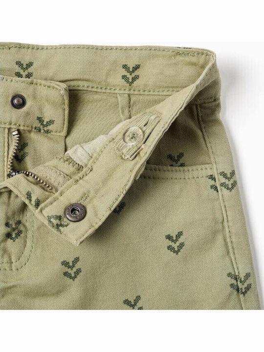 Kids Fabric Green Shorts/Bermuda