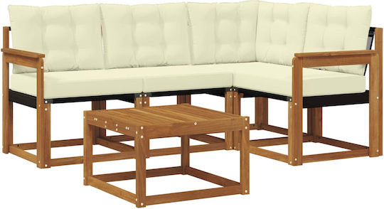Living Room Set 5 Pieces with Pillows