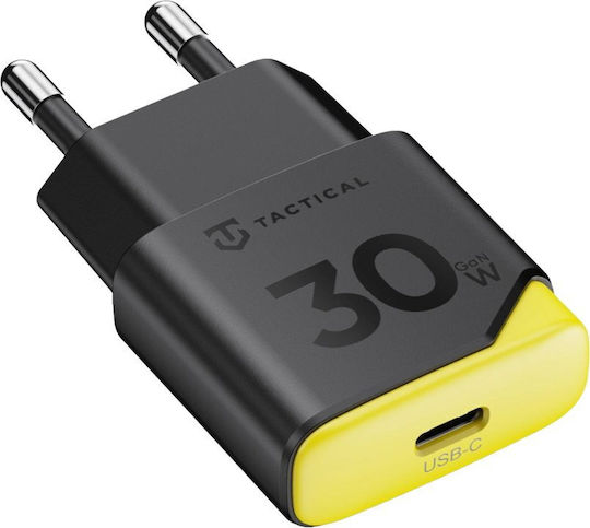 Tactical Charger Without Cable GaN with USB-C Port 30W Power Delivery Black (Minimi)