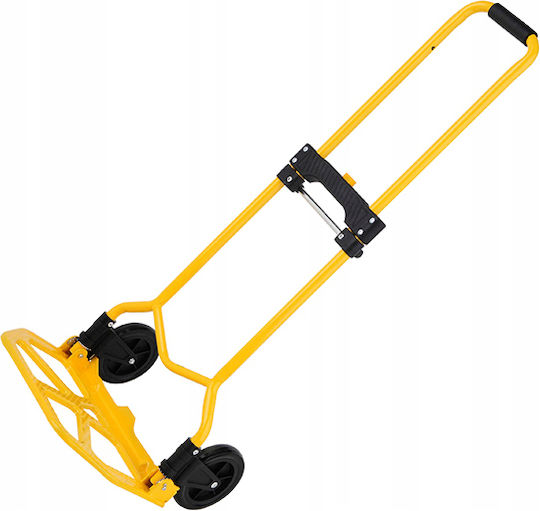 Vorel Transport Trolley Retrieved from Foldable for Weight Load up to 60kg Yellow