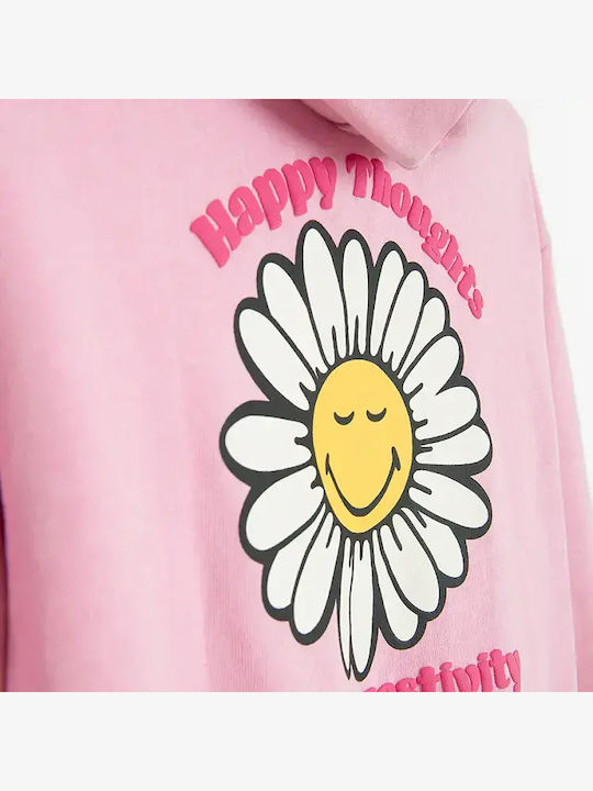 Bluza Hanorac Pentru Copii Cu Glugă Roz