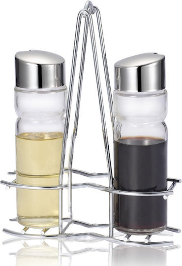Raki Olive Комплект Сол И Пипер Inox Със Стойка 2 Бройки