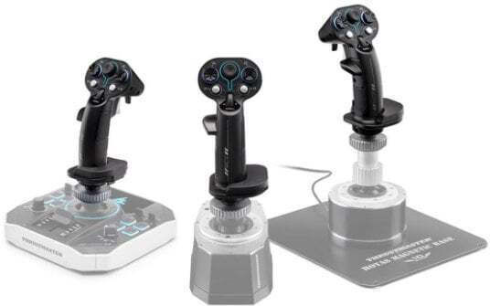 Joystick Thrustmaster Sol-r 3 Ava Add-on Griff Schwarz Usb Analog Digital PC Controller