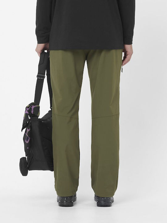 Salomon Wayfarer Men's Long Hiking Trousers Green