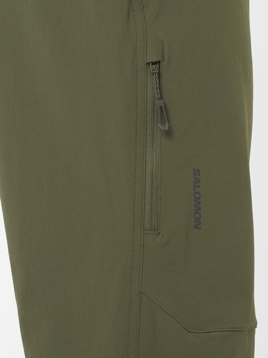 Salomon Wayfarer Men's Long Hiking Trousers Green