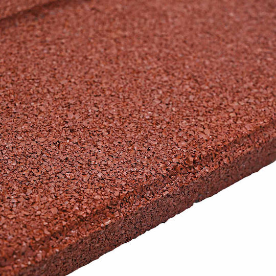 Step Stone 6 Pcs Red 40.5 X 40.5 X 2 Cm Rubber 42030073 Red
