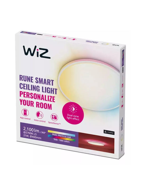 WiZ Smart Πλαφονιέρα 40εκ. LED με Τηλεχειριστήριο WiZ Smart Πλαφονιέρα 40εκ. LED με Τηλεχειριστήριο