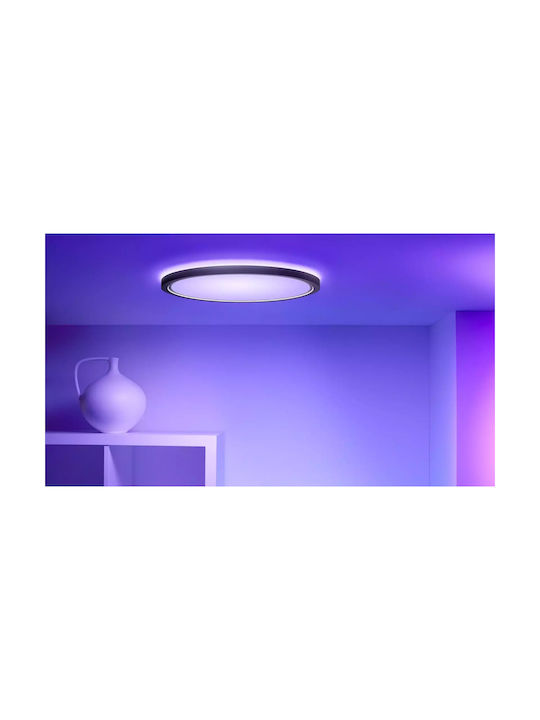 WiZ Smart Deckenleuchte montieren 22cm Schwarz mit Integrierter LED