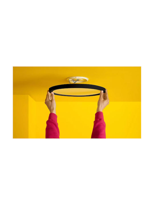 WiZ Smart Deckenleuchte montieren 22cm Schwarz mit Integrierter LED