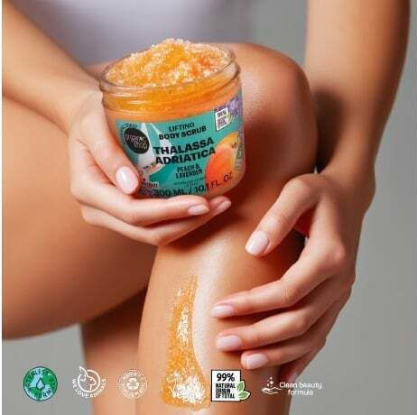 Natura Siberica Organic Shop Thalassa Adriatica-peach & Lavender Body Scrub 300ml