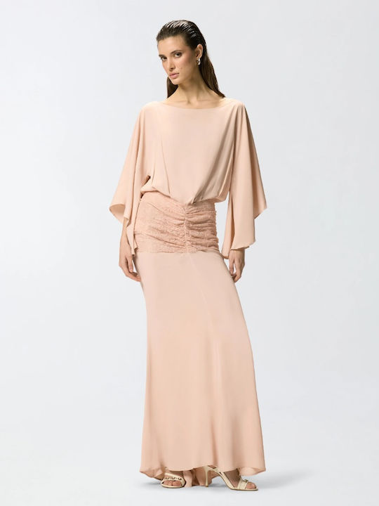 Pink Maxi Dress for Wedding and Christening