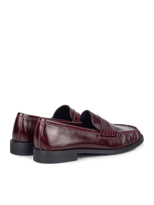 Women's Moccasins In Burgundy Colour
