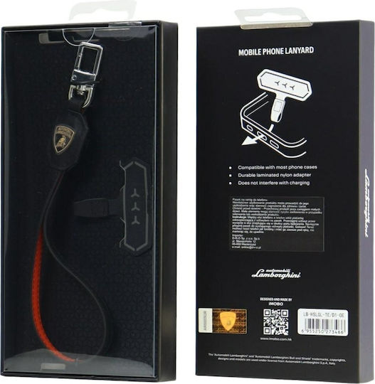 Audi Universal Lamborghini D1 Leather Handstrap Orange Lb-hslgl-te/d1-oe