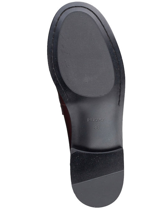Women's Moccasins In Burgundy Colour