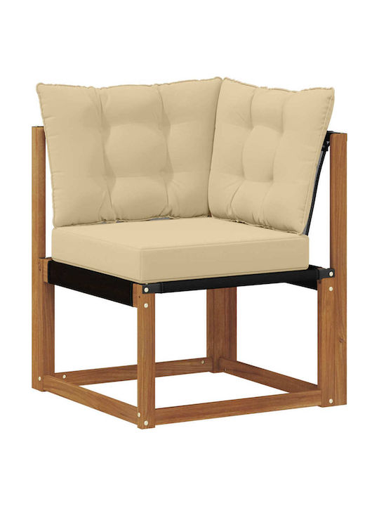 Corner Outdoor Sofa from Pallets with Cushions 249x130.5x73cm