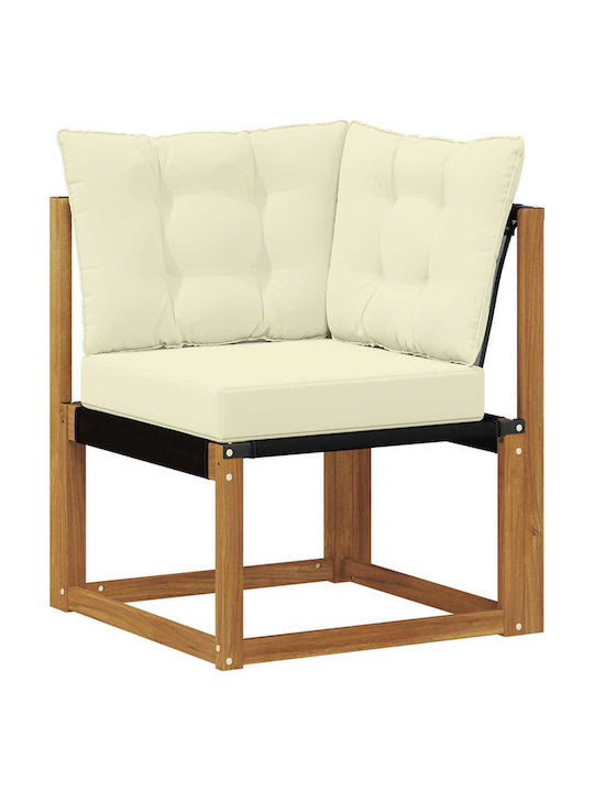Corner Outdoor Sofa from Pallets with Cushions 247x128.5x73cm