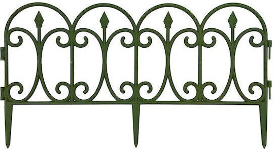 TnS Plastic Garden Hedge in Gray Color 58.5x23cm 4 Pieces