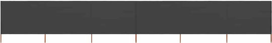 vidaXL Fabric Fence Panel in Gray Color 1.6x8.0m