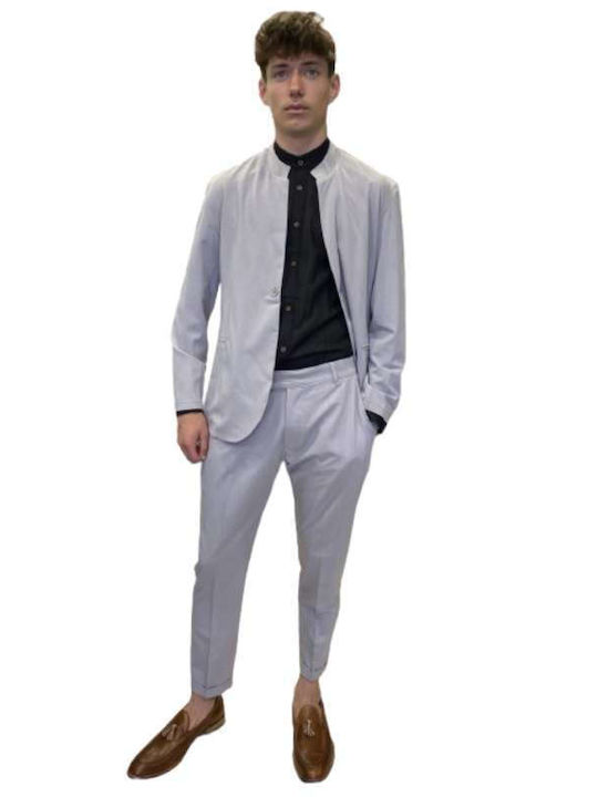 Men's Suit with Slim Fit Grey