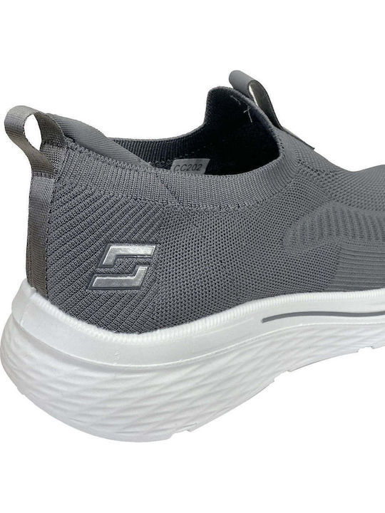 Anatomical Canvas Men's Slip-Ons Gray