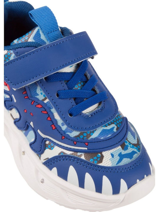 Παιδικά Sneakers με Φωτάκια Μπλε