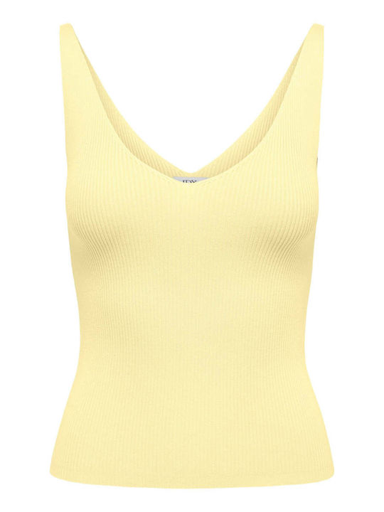 Women's Summer Sleeveless Yellow Blouse