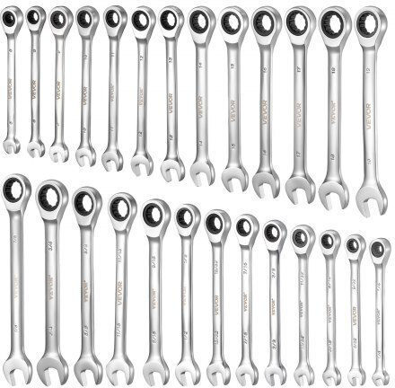 Vevor Set German Polygon Ratchet Ring 26 Pieces